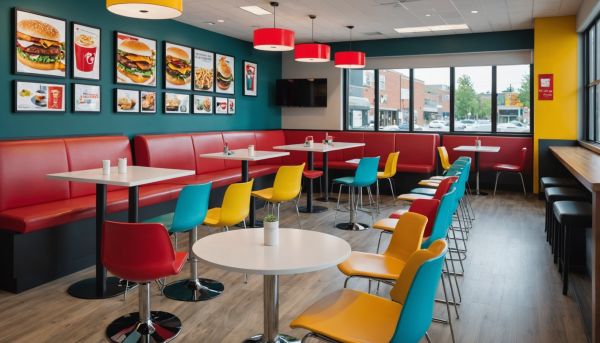 Mobilier restaurant pour fast-food : choix malins et modernes